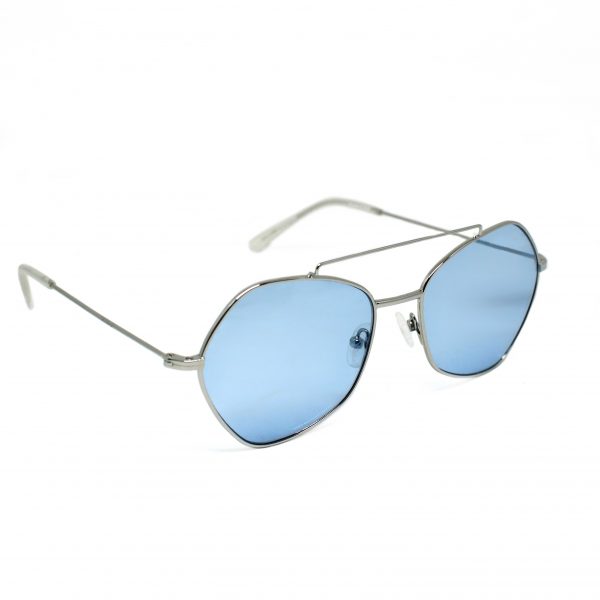 Uniwersalne okulary przeciwsłoneczne Saraghina Eyewear w kolorze niebieskim. Kształt: aviator.