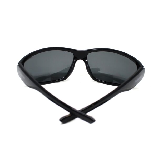 sportowe okulary przeciwsłoneczne Polaroid, czarne tworzywo