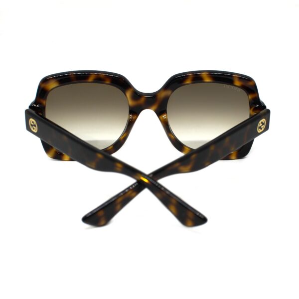 Damskie okulary przeciwsloneczne Gucci, kwadratowe, szylkretowe