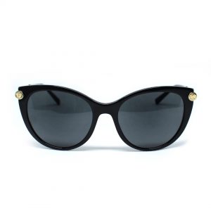 Damskie okulary przeciwsłoneczne włoskiej marki Versace w kolorze czarnym,klasyczny model