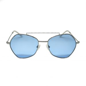 Uniwersalne okulary przeciwsłoneczne Saraghina Eyewear w kolorze niebieskim. Kształt: aviator.
