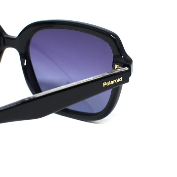 Damskie okulary przeciwsłoneczne Polaroid z polarywacją. Kolor: czarny, tworzywo.