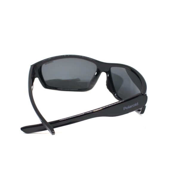 sportowe okulary przeciwsłoneczne Polaroid, czarne tworzywo